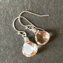 Load image into Gallery viewer, Mini Morganite Fuzzy Peach Color of the year 2024 Earrings