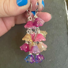 Load image into Gallery viewer, Zingy Springy Flower Cascade Earrings