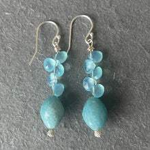 Load image into Gallery viewer, Milky Quartz and Chalcedony Earrings