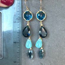 Load image into Gallery viewer, Hello, Gorgeous- London Blue Moss Kyanite Dangles