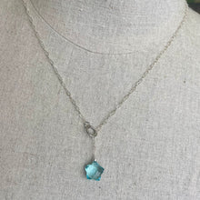 Load image into Gallery viewer, Blue Star Quartz Y Lariat Necklace