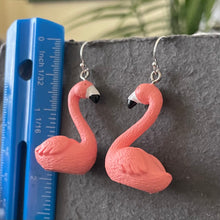 Load image into Gallery viewer, Move Over Mrs. Roper Flamingo Earrings