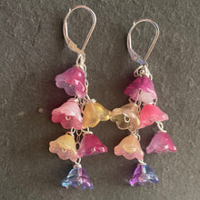 Load image into Gallery viewer, Zingy Springy Flower Cascade Earrings