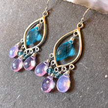 Load image into Gallery viewer, Positivity Lavender and Blue Topaz Marquis Chandelier