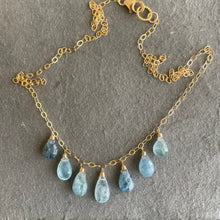 Load image into Gallery viewer, Copper Aquamarime Necklace, OOAK