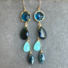 Load image into Gallery viewer, Hello, Gorgeous- London Blue Moss Kyanite Dangles