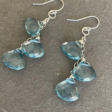 Load image into Gallery viewer, Clouds Mystic Blue Topaz Earrings