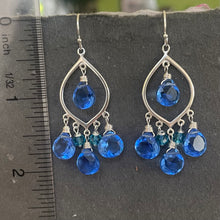 Load image into Gallery viewer, Tantalizing Tanzanite Blue Earrings - Sterling
