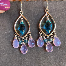 Load image into Gallery viewer, Positivity Lavender and Blue Topaz Marquis Chandelier