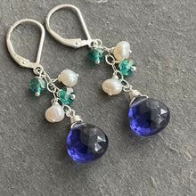 Load image into Gallery viewer, The Cool Blues Dangle Earrings