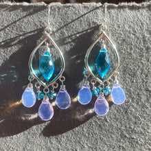 Load image into Gallery viewer, Positivity Lavender and Blue Topaz Marquis Chandelier
