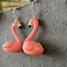 Load image into Gallery viewer, Move Over Mrs. Roper Flamingo Earrings
