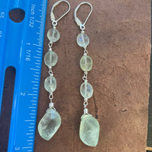 Load image into Gallery viewer, Prehnite Stack Dangles