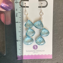 Load image into Gallery viewer, Clouds Mystic Blue Topaz Earrings
