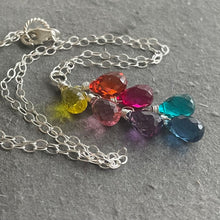Load image into Gallery viewer, Goody Goody Gumdrops 7 Stone Rainbow Necklace