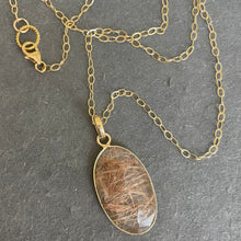 Load image into Gallery viewer, Golden Rutilated Quartz Necklace, OOAK