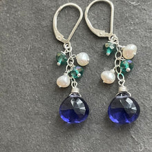 Load image into Gallery viewer, The Cool Blues Dangle Earrings