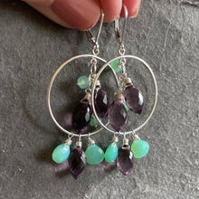 Load image into Gallery viewer, Winery Tour Pummy Hoop Earrings