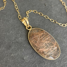 Load image into Gallery viewer, Golden Rutilated Quartz Necklace, OOAK