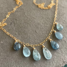 Load image into Gallery viewer, Copper Aquamarime Necklace, OOAK