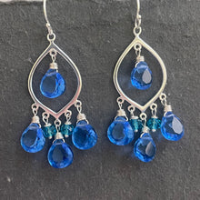 Load image into Gallery viewer, Tantalizing Tanzanite Blue Earrings - Sterling