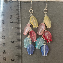 Load image into Gallery viewer, Colorful Fish Czech Glass Cluster Earrings, One in stock