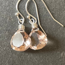 Load image into Gallery viewer, Mini Morganite Fuzzy Peach Color of the year 2024 Earrings