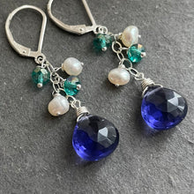 Load image into Gallery viewer, The Cool Blues Dangle Earrings