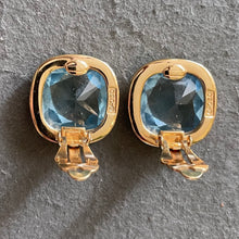 Load image into Gallery viewer, Estate Vintage SAL Signed Daniel Swarovski Crystal Clip-on Earrings