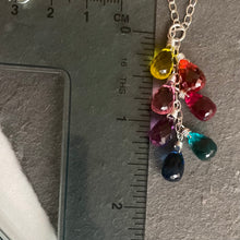 Load image into Gallery viewer, Goody Goody Gumdrops 7 Stone Rainbow Necklace