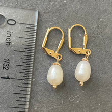 Load image into Gallery viewer, Freshwater Pearl Dangles, gold plated