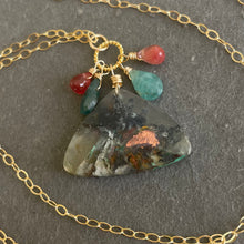 Load image into Gallery viewer, Multicolor Chrysocolla Copper in Chalcedony Necklace