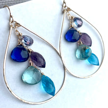 Load image into Gallery viewer, Rainy Day Cascade Hoop Earrings