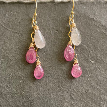 Load image into Gallery viewer, Sapphire Gemstone Dangles, OOAK