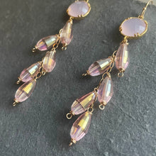 Load image into Gallery viewer, Pink Twinkle Dangle Earrings