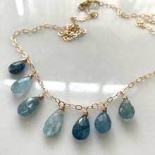Load image into Gallery viewer, Copper Aquamarime Necklace, OOAK