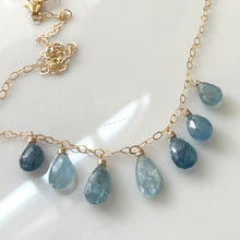 Load image into Gallery viewer, Copper Aquamarime Necklace, OOAK
