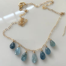 Load image into Gallery viewer, Copper Aquamarime Necklace, OOAK