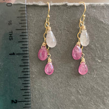 Load image into Gallery viewer, Sapphire Gemstone Dangles, OOAK