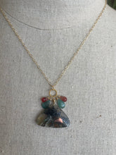 Load image into Gallery viewer, Multicolor Chrysocolla Copper in Chalcedony Necklace