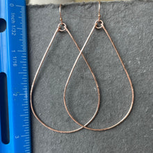 Load image into Gallery viewer, 14k Rose Gold Filled Katie Hammered Hoops