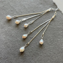Load image into Gallery viewer, Dripping with Petite Baroque Pearls Tassel Earrings