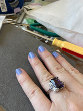 Load image into Gallery viewer, Amethyst Look Cocktail Ring, 7