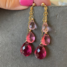 Load image into Gallery viewer, Trio of Pinks Dangles