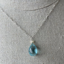 Load image into Gallery viewer, Huge Aquamarine and Opal Necklace, OOAK