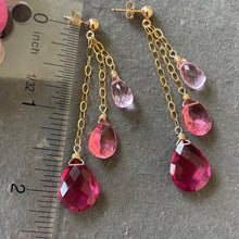 Load image into Gallery viewer, Trio of Pinks Dangles