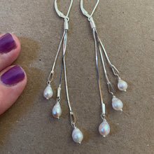 Load image into Gallery viewer, Dripping with Petite Baroque Pearls Tassel Earrings