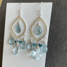 Load image into Gallery viewer, Alluring Aquamarine Earrings