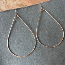 Load image into Gallery viewer, 14k Rose Gold Filled Katie Hammered Hoops