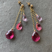 Load image into Gallery viewer, Trio of Pinks Dangles